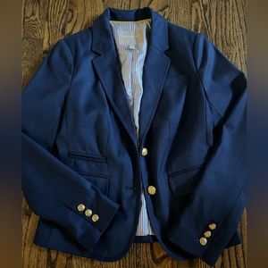 Banana Republic lined navy blazer size 0 petite